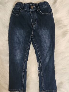 Dark Blue Girls' Skinny Jeans - Girls Size 5 - Adjustable Jeans